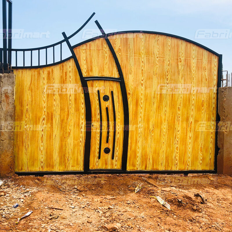 Uganda Wood-finish Sliding Gates